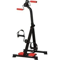 MC Star Pedaltrainer für Senioren Höhen- und Längenverstellbar Mini Heimtrainer, (mit Griff LCD Display Befestigungsband)