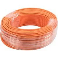 Professional Cat7 S/FTP Verlegekabel simplex, Dca orange, 50 Meter Rolle