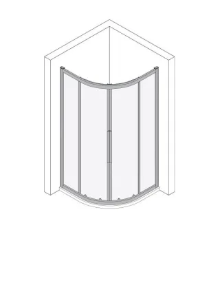 Koralle Viertelkreis myDay VSF R500 80/80, VB23308020AA1 VB23308020AA1