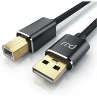 Primewire USB-Kabel, USB Typ-A, USB Typ-B, USB 2.0 Typ A Stecker, USB Typ B Stecker (100 cm), USB 2.0 Drucker / Scanner Kabel mit Nylonmantel - 1m