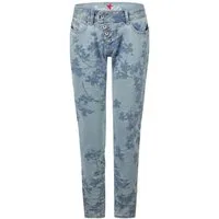 Buena Vista 7/8-Jeans Malibu cropped stretch denim - flower denim