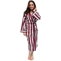 Cyberjammies Morgenmantel Eleganter Morgenmantel Kimono Schnitt, lang, Baumwollmishcung, Kimonokragen, Gürtel, edles Design