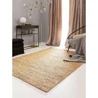 benuta Teppich Cosmo, rechteckig, Höhe: 5 mm, 100% Jute, handgeknüpft, Uni, Natural Living, Wohnzimmer