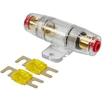 tomzz Audio Kfz-Sicherungshalter Mini ANL Sicherungshalter transparent für Kabel bis 25qmm + 2 x 150A S