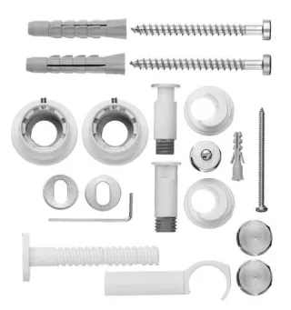 Kermi Badheizkörper Befest.-Set Basic-50,-E,R,R-E,-D weiß, ZB01840001 ZB01840001