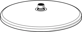 Hansa Kopfbrause HANSA 1018483V-33 d 300 mm, Matt-Schwarz, 1018483V-33 1018483V-33
