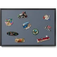 Tulup Magnettafel mit schwarzem Rahmen, einfarbigen Farben, für das Homeoffice, Magnetisches Memoboard Dekorative für Erinnerungen