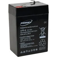 Powery Bleiakku für 6V 5Ah Bleiakkus 5000 mAh (6 V)