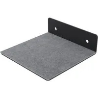 QLS Katzen-Wandregal 20x20 cm aus Stahl mit Filz, Katzenregal Kletterwand pulverbeschichtet bis 8 kg