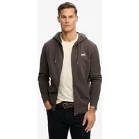 Superdry Kapuzensweatjacke ESSENTIAL LOGO ZIP HOODIE HB Baumwollmischung, slim fit