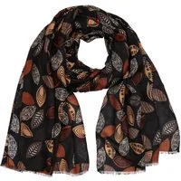 MIRROSI Modeschal Weich XXL ca.90x180cm Schal Bunt Blatt Muster, (Neue Kollektion Herbst/Winter 2025, ca. 165 Gramm), Damen Halstuch ideal für Herbst und Winter oder Ganzesjahr