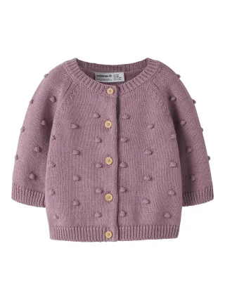 NAME IT - NBFNASHA LS KNIT CARD Lilas - Gr. - 56
