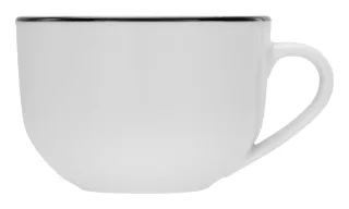 Kaffeeobertasse LUNA BLACK LIN