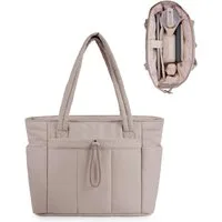 nsihing Schultertasche Damen große Kapazität Umhängetasche, Reißverschluss Handtasche, geeignet für Arbeit, Schule und Reisen