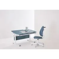 PAIDI Kinderschreibtisch DIEGO CURVED, Schülerschreibtisch, mitwachsend, ergonomisch, stufenlos höhenverstellbar, Tischplatte neigbar