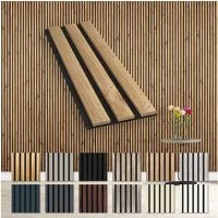 Hexim Wanddekoobjekt Pecan (Akustikpaneele Musterstück - flexible Lamellenwand Holz MDF Wandpaneele Lamellenverkleidung Wandverkleidung Innendekoration schalldämmend (Pecan - AP08 / APH08 Musterstück)