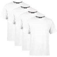 COMEOR T-Shirt Herren Basic T-Shirts Baumwolle (Packung, 4-tlg) mit gerader Ärmel Abschluss