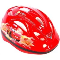 Volare Fahrradhelm Disney Kinderfahrradhelm Kinderhelm Kinder Schutzhelm Fahrradhelm Helm Disney Cars Mcqueen Volare, Verstellbarer Kinnriemen, Belüftungsöffnungen, Extra leicht, Größe: 51 - 55 cm