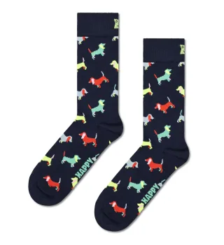 happy socks - Puppy Love Sock Blau - Gr. - 38