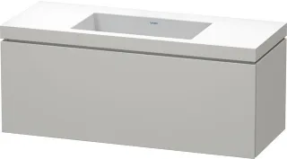 Duravit L-Cube c-bonded Set wandhängend Betongrau Matt 1200x480x500 mm - LC6919N0707 LC6919N0707