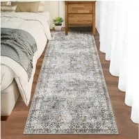 GarveeMore Teppich, rechteckig, Höhe: 7 mm, Klassische Orientoptik, passend für Wohnzimmer, Schlafzimmer, Flur