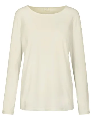 THE FASHION PEOPLE - BASIC Longsleeve warm white - Gr. - XXL