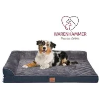 Warenhammer Tierbett Orthopädisches Premium Hundebett, flauschig weich, Abnehmbar,Waschbar, verschiedene Grössen
