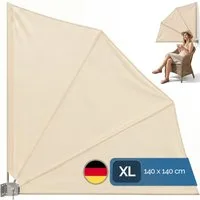 Detex Balkonsichtschutz Sichtschutz Seitenmarkise Sonnenschutz Trennwand Wandhalterung