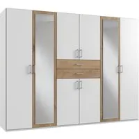 Wimex Kleiderschrank Diver Drehtürenschrank mit Spiegel, 180, 225 o. 270cm breit Bestseller Schlafzimmerschrank wahlweise 3 Innenausstattungen