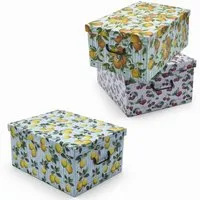 Spetebo Aufbewahrungsbox (Set, 3 St., Aufbewahrungsboxen), Stapelbox Geschenkbox