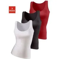 Vivance Active by Lascana Unterhemd (3er-Pack) aus weicher Microfaser, Tanktop, Unterziehshirt