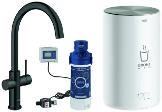 GROHE Armatur und Boiler Red Duo 30083 M-Size C-Auslauf, velvet black 30083KS1 30083KS1
