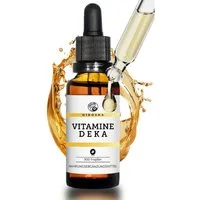 QIDOSHA Vitamin DEKA Tropfen D3 K2 E A Tropfen, 1 er 1 Flasche à 900 Tropfen für tägliche Nährstoffversorgung à 30 ml, Fettlösliche Vitamine in MCT-Öl