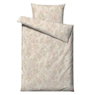 Bio-Satin-Bettwäsche aus Baumwolle in terracotta | Södahl Foliage. Das strukturierte Schlafzimmer-Zubehör für Ihren geordneten Alltag.