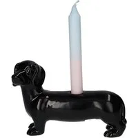 Giftcompany Kerzenhalter Mignon Kerzenhalter Dackel schwarz 13,2cm