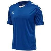 hummel T-Shirt hmlCORE XK Poly Jersey (robuster Doppelstrick) Kurzarm dunkelblau