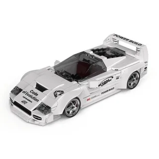 POWER BUILT METAMORPH Series PB8844 PB8845 for Ferrari Rambo Supercar Model Building Block Assembly Kit with Container D