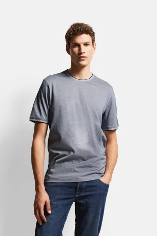 Bugatti Herren T-Shirt aus reiner Baumwolle