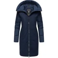 Ragwear Wintermantel Jumana Damen Mantel aus modernem Materialmix mit Kapuze