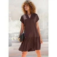 LASCANA Blusenkleid mit Volant am Rock
