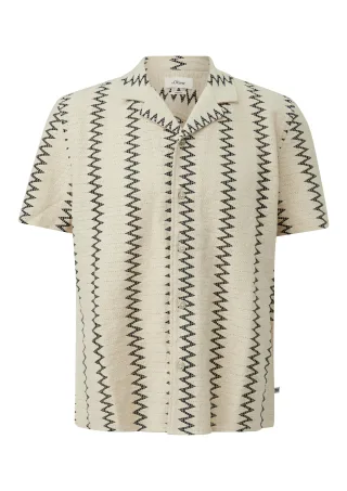 s.Oliver - Hemd beige - Gr. - S