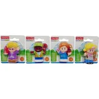 Fisher-Price® Spielfigur Little People Spielfiguren Set Malerin, Bibliothek, (Set, 4-tlg., Malerin, Bibliothekarin, Tierärztin, Schülerlotse)