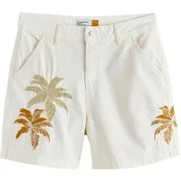 Next Jeansshorts Jeansshorts mit hohem Bund in A-Linien-Form (1-tlg)