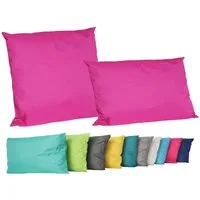 JACK Dekokissen 2er Set Outdoor Lounge Deko Kissen Set 45x45cm + 30x50cm Inkl. Füllung, mit Lotus-Effekt, Robust, Strapazierfähig, für Innen & Außen geeignet