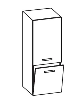 Artiqua 400 Midischrank, Stahlgrau, 400-MKT-1-45-L-7142-88 400-MKT-1-45-L-7142-88