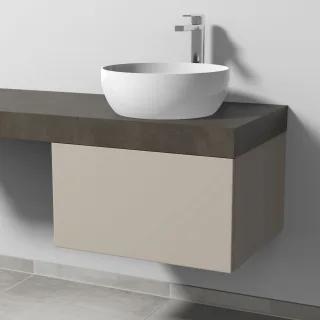 Sanipa Waschtischunterbau mit Auszug 2morrow (P3321) 340x600x520 Kaschmir-Matt, P33211U P33211U
