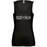Urban Backwoods Tanktop Festival Ärmelloses Damen T-Shirt Band Punk Death Heavy Metal Hard Teacher Rock Konzert 30