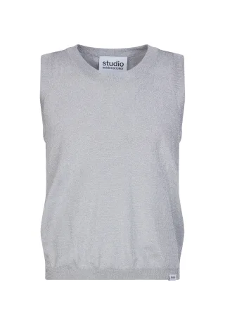 seidensticker - STU METALLIC YARN KNIT Metallic Silver Grey - Gr. - M