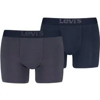 Levi's® Boxershorts LEVIS MEN OPT ILL BOXER BRIEF ORG CO 2P (2er Pack) mit breitem Logobund