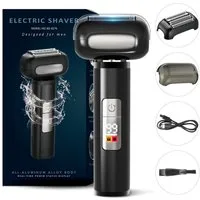 ANYSUN Elektrorasierer Rasierer Herren Elektrisch Elektrorasierer für Männer, IPX7 Waschbarer, Haartrimmer &Reinigungsburste, Wet&Dry